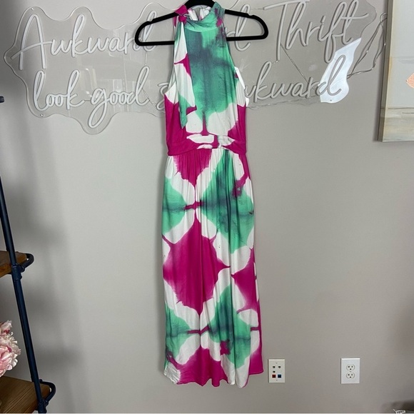 Busayo Collective Tie Dye Halter Dress 17061 - Picture 2 of 9